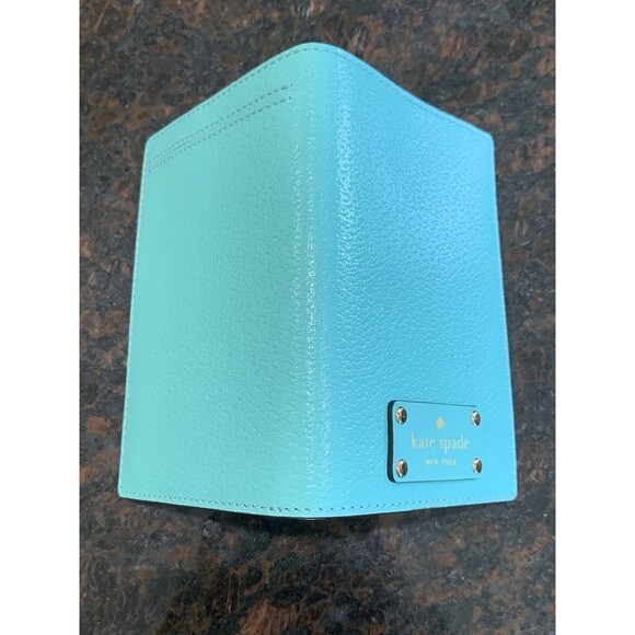Kate Spade Turquoise Blue Passport Holder Wallet - Picture 7 of 7